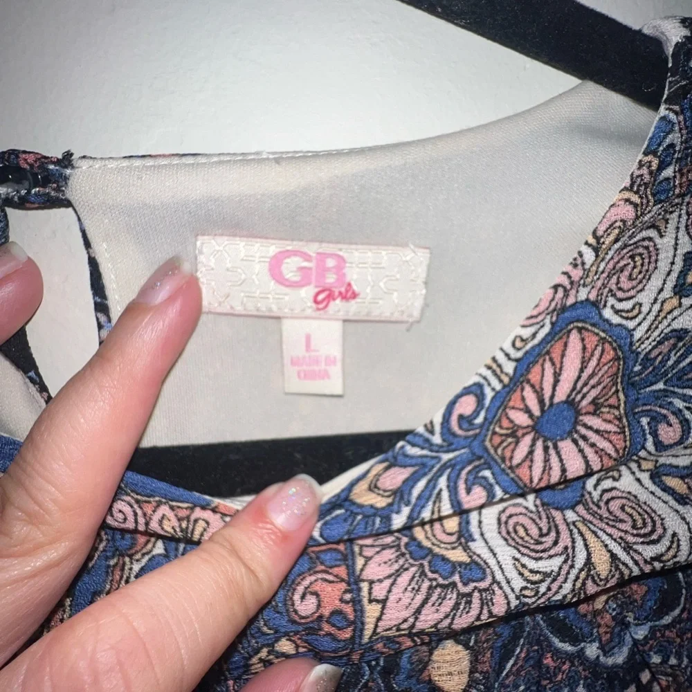 Girls Gianni Bini‎ Floral Blouse L/12